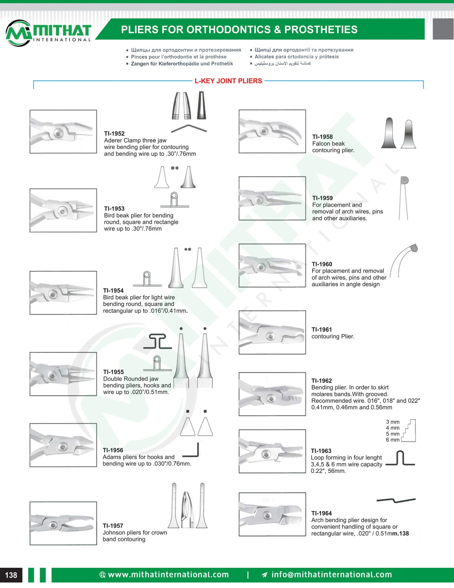 Orthodontic Instruments & Pliers